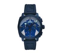 Fossil x Minecraft Limited-Edition Dungeons II Blue Dial & Blue Silicone Strap Watch