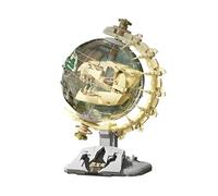 Fossilized Dinosaur Skull Globe Building Set, Creative Animal Globe Model Toys, Skeletons of Ancient Organisms Building Bricks Kit, Gifts Ideas for Collectors Kids and Space Fans