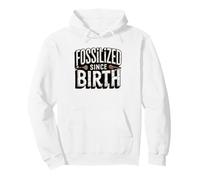 Fossilized Since Birth Fossil Hunter Vintage Identity Badge Pullover Hoodie