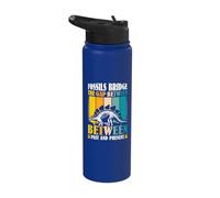 Fossils Bridge The Gap - Dinosaur Paleontologist Stainless Steel Insulated Water Bottle