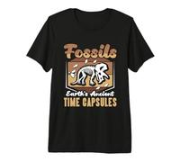 Fossils Speak The Language - Dinosaur Paleontologist Premium T-Shirt