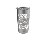 Fossils Unlock Secrets - Dinosaur Paleontologist Stainless Steel Insulated Tumbler