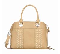 Fostelo Women's Faux Leather Berlin Handbag (Large), Beige, L, Western