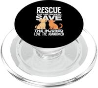 Foster Adopt Animal Rescue Save Injured Love Abandoned PopSockets PopGrip for MagSafe