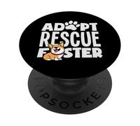 Foster Adopt Volunteer Animal Rescue Shelter Dogs PopSockets Adhesive PopGrip