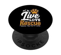 Foster Adopt Volunteer Live Love Animal Rescue PopSockets Adhesive PopGrip
