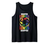 Foster Care Awareness Adoption | Wanted Chosen Loved Adopted Tank Top