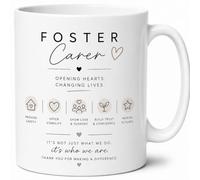 Foster Carer Opening Hearts Changing Lives Thank You Appreciation Ceramic Cup Gift Mug