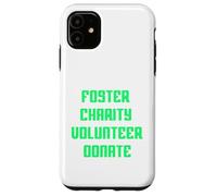 Foster Charity Volunteer Donate Retro Philanthropist Present Case for iPhone 11