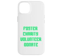 Foster Charity Volunteer Donate Retro Philanthropist Present Case for iPhone 14 Plus