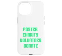 Foster Charity Volunteer Donate Retro Philanthropist Present Case for iPhone 15