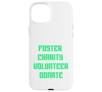 Foster Charity Volunteer Donate Retro Philanthropist Present Case for iPhone 15 Plus