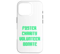 Foster Charity Volunteer Donate Retro Philanthropist Present Case for iPhone 16 Pro