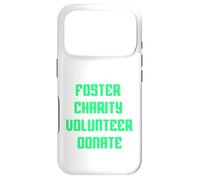Foster Charity Volunteer Donate Retro Philanthropist Present Case for iPhone 17 Pro