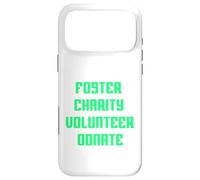 Foster Charity Volunteer Donate Retro Philanthropist Present Case for iPhone 17 Pro Max