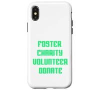 Foster Charity Volunteer Donate Retro Philanthropist Present Case for iPhone X/XS