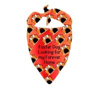 Foster Dogs Bandana Looking for My Forever Home Triangle Dog Scarf Adoption Dog Gift (My Forever Home)