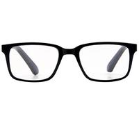 Foster Grant Arno Cyril Reading Glasses for Men & Women +2.00 - Frame in Matte Black with Spring Hinges, Scratch-Resistant Lenses & Protective Case