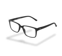 Foster Grant Arno Cyril Reading Glasses for Men & Women +2.50 - Frame in Matte Black with Spring Hinges, Scratch-Resistant Lenses & Protective Case