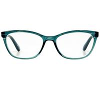 Foster Grant Como Reading Glasses for Women +1.00 - Cat Eye Frame in Teal with Spring Hinges, Scratch-Resistant Lenses & Protective Pouch