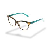 Foster Grant Danube Reading Glasses for Women +1.00 - Cat Eye Frame in Fashion Design with Spring Hinges, Scratch-Resistant Lenses & Protective Case