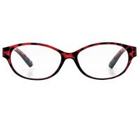 Foster Grant Eye Care Paris Reading Glasses, Translucent Red, 52mm x 15mm x 142mm