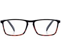 Foster Grant Eye Care Windermere Reading Glasses for Men & Women +3.50 - Rectangular Frame in Graduated Colour with Silver Trim, Spring Hinges, Scratch-Resistant Lenses & Protective Case