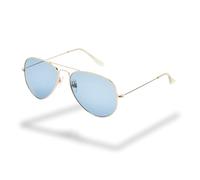 Foster Grant Gold Aviator Men's Sunglasses - Classic Metal Frame with Blue Scratch-Resistant Lenses & UVA-UVB Protection for Everyday Style, Outdoor Activities, Weekend Wear & Driving