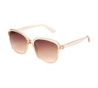Foster Grant LA Express Blue Square Women's Sunglasses - Translucent Blue Frame, Gradient Smoke Lenses, UVA-UVB Protection, Scratch-Resistant & Fashion-Forward Style for Everyday Wear