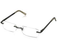 Foster Grant Men's Blake PolarizedSquareReaders, Gunmetal,1.5