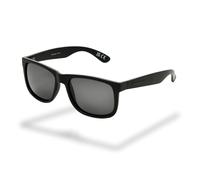 Foster Grant Men's Sunglasses - Square Matte Black Frame with Polarised Smoke Lenses & UVA-UVB Protection - Scratch & Impact Resistant for Everyday Wear & Outdoor Activities