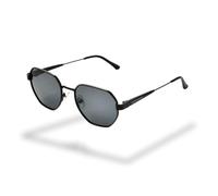 Foster Grant Polarised Men's Sunglasses - Sl lack Metal Frame with Smoke Lenses, UV Protection & Scratch-Resistant Coating for Everyday Style, Outdoor Activities & Glare Reduction