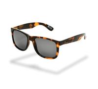 Foster Grant Polarised Sunglasses for Men - Square Matte Black Frame with Smoke Lenses, UVA-UVB Protection & Scratch-Resistant Coating for Everyday Style