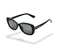 Foster Grant Polarised Sunglasses Women's - Cat Eye Black Frames with UVA-UVB Lens Protection & Glare Reduction - Scratch-Resistant Lenses, Impact-Resistant for Everyday & Outdoor Wear
