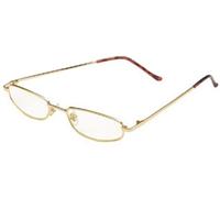 Foster Grant Reading Glasses Swift Gold Full Frame With Tort Tips +2.00