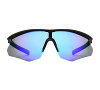 Foster Grant Sunsentials Men's Sports Sunglasses - Gray Wrap Around Frame with Blue Mirrored Polycarbonate Lenses - Scratch & Impact Resistant with UVA-UVB Protection for Active Outdoor Days