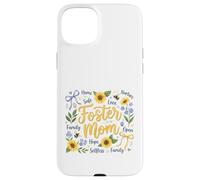 Foster Mom Nurturing Family Hope Sunflowers Case for iPhone 15 Plus