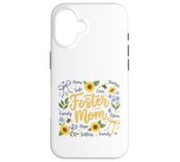 Foster Mom Nurturing Family Hope Sunflowers Case for iPhone 16