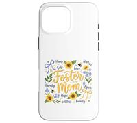 Foster Mom Nurturing Family Hope Sunflowers Case for iPhone 16 Pro Max