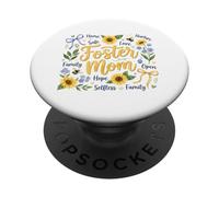 Foster Mom Nurturing Family Hope Sunflowers PopSockets Adhesive PopGrip