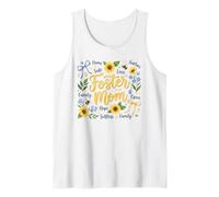 Foster Mom Nurturing Family Hope Sunflowers Tank Top