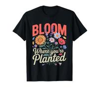 Foster Mom Sunflower Bloom Where Planted Hope Care T-Shirt