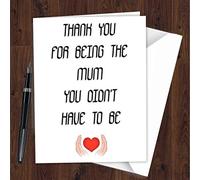 Foster Mum Step Mum Birthday Card Adoptive Funny Lovely Thankful Adorable K16