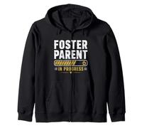 Foster Parent In Progress Parenting Zip Hoodie