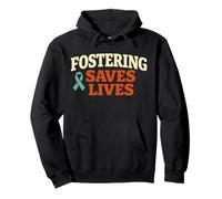 Fostering Saves Lives Rescue Dog Adoption Pullover Hoodie