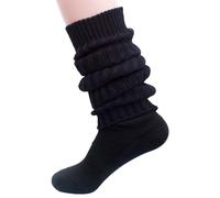 FosterNatur, Outdoor Leg Warmers 100% Wool, black, One Size
