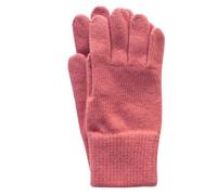 FosterNatur, Women's Wool Gloves / Finger Gloves, 100% Wool Extra Fine, Desert Rose, 6