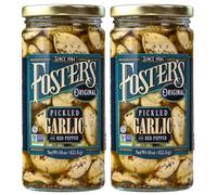 Foster's Since 1984 Pickled Garlic Cloves in a Jar, Original, 16oz, 2 Pack