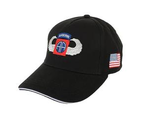 Fostex 82nd Airborne 3D Baseball Cap (Black), Black, One size
