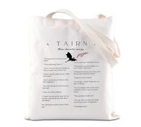 FOTAP 4th Wing Merch Shoulder Bag Dragon Rider Inspired Gift FW Bookish Merchandise Fantasy Reader Gift (TAIRN Main UK)